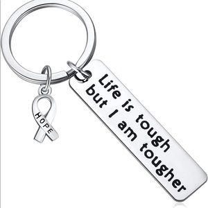 Life is Tough But I Am Tougher Keychain Jewelry